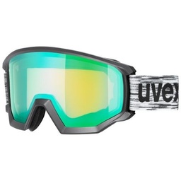 [5505202230] lyžiarske okuliare uvex athletic FM black mat green S2