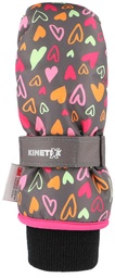 children's gloves KinetiXx Candy Mini gray printed