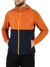 [750254567_5419] hoodie Viking Creek Man Bamboo orange/navy