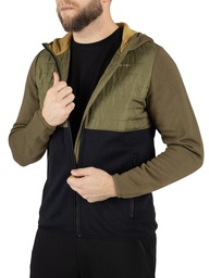 [750254567_7409] mikina Viking Creek Man Hoodie Bamboo olive/black