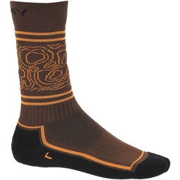 [920257261_8954] men's socks viking Boosocks Heavy Man dark brown/orange