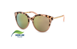 [F3095523] sunglasses Filtral 3095523 Green Line havana gold mirror