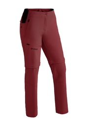 women's pants Maier Sports LATIT ZIP VARIO sun dried tomato