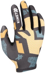 cycling gloves KinetiXx Lajos camo orange/blue