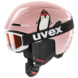 [56S31715] detská lyžiarska prilba uvex viti set pink penguin