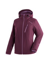 women's winter jacket Maier Sports Lisbon 3in1 cherry wine/berry paint