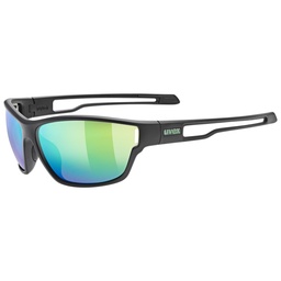 [5330872215] slnečné okuliare uvex sportstyle 806 black matt/mirror green