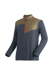 men's sweatshirt Maier Sports Felian gray/brown